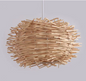 Southeast Asian Rattan Pendant Light - 60cm warm color light source - light