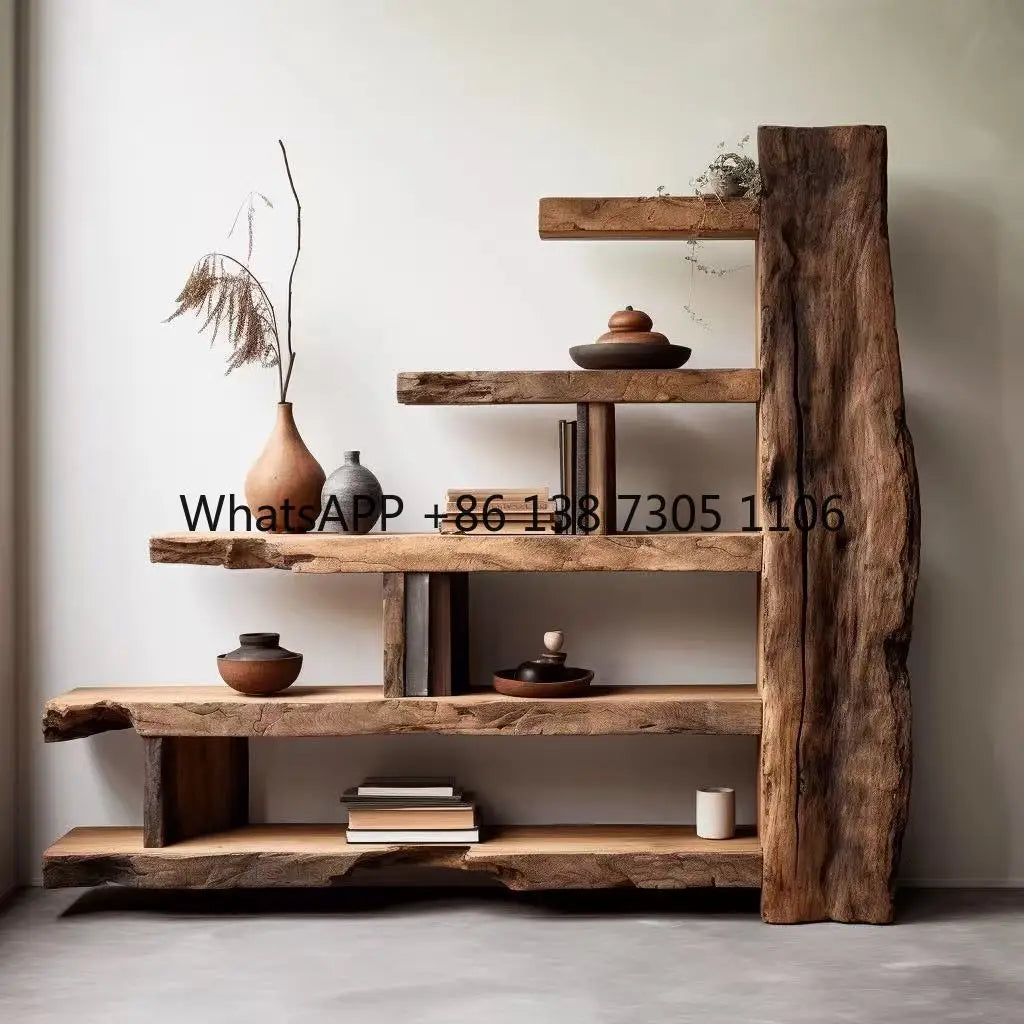 Old Elm Bogu Frame, Retro Duobao Pavilion Display Stand or Partition - -