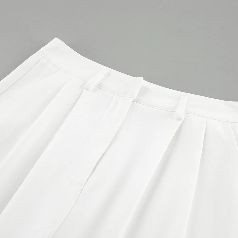 Women's White Wide Leg Pants