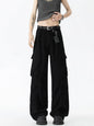 Men's Vintage Washed Cargo Jeans - Black -