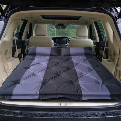 Suede Fabric Automatic Inflatable Car Air Bed for SUV Back Seat