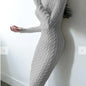 Slim Fit Wrap Knitted Dress - Kia Day Design