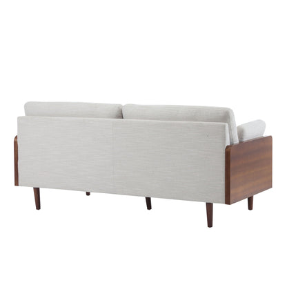 Mid Century Moderne Sofa With Wood Sides- Unique Piece Furniture- {{Product type}}