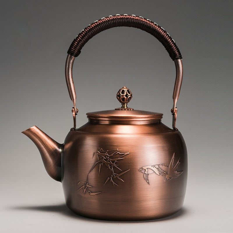 Vintage Copper Tea Craft Pot - - tea pot