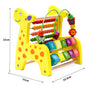 Wooden Bead Counting Frame Early Educational Toy - Yellow deer beaded computing stand - educational toy