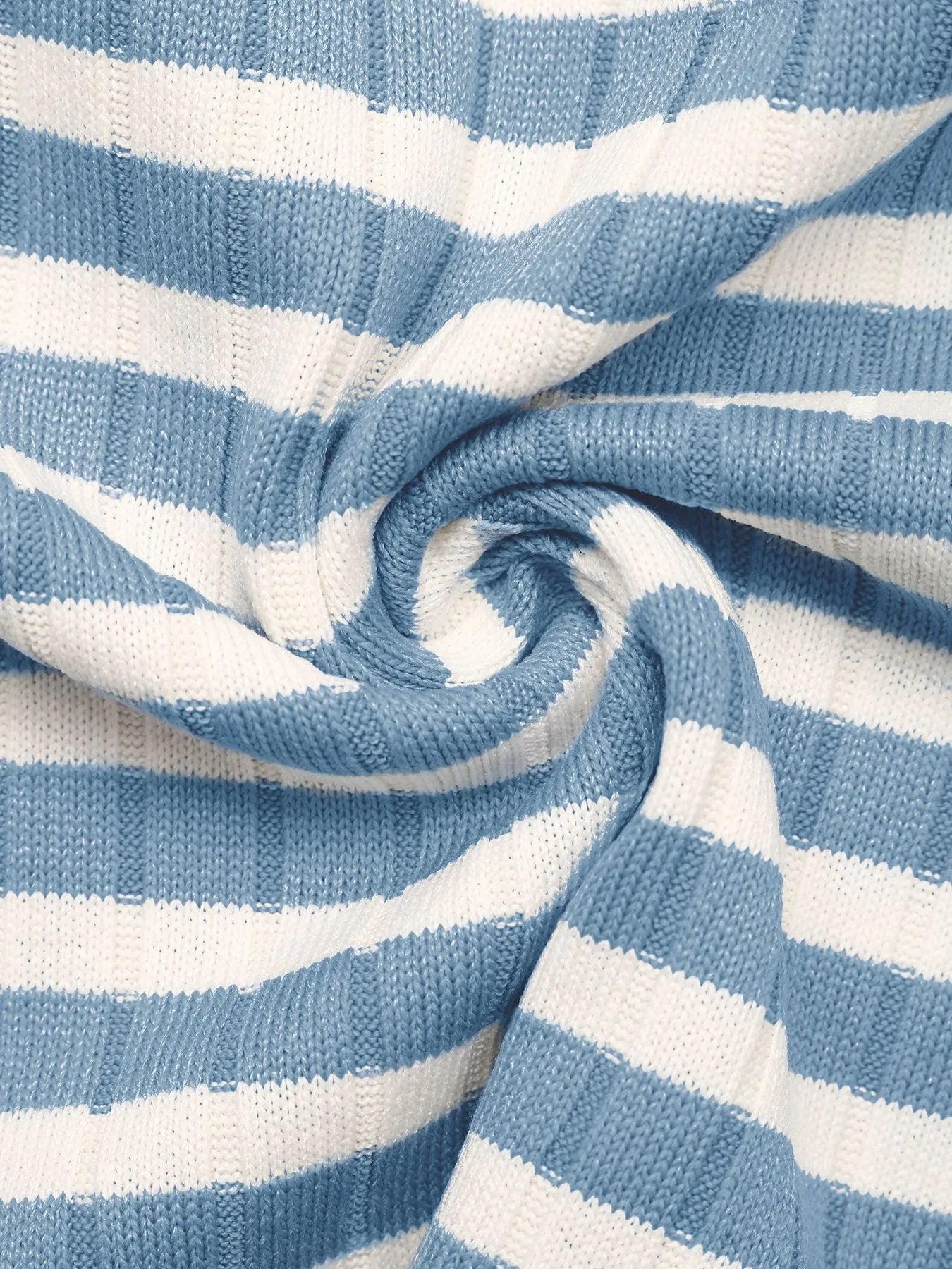 Striped Square Neck Long Sleeve Top and Pants Lounge Set- Shopimist- {{Product type}}