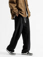 Men's Full Size Casual Loose Fit Sweatpants Plus Size - Black -