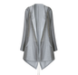 Hooded Long Sleeve Jacket - Grey L - jacket