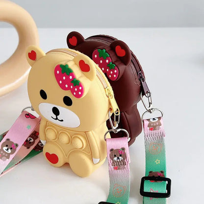 Antistress Bear Shoulder Bag Toy Kia Day Design