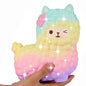 Squishy Animal Toys yellow pink 12 CM