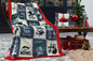 Dolce Bonita Home Wellsoft 3D TV Blanket Holly Jolly, Gray Kia Day Design