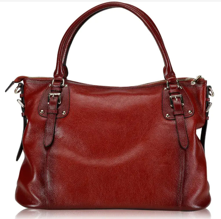 Genuine Leather Women's Shoulder and Crossbody Bag Kia Day Design