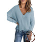 New Women's Cotton Knitted Sweater with Tassels