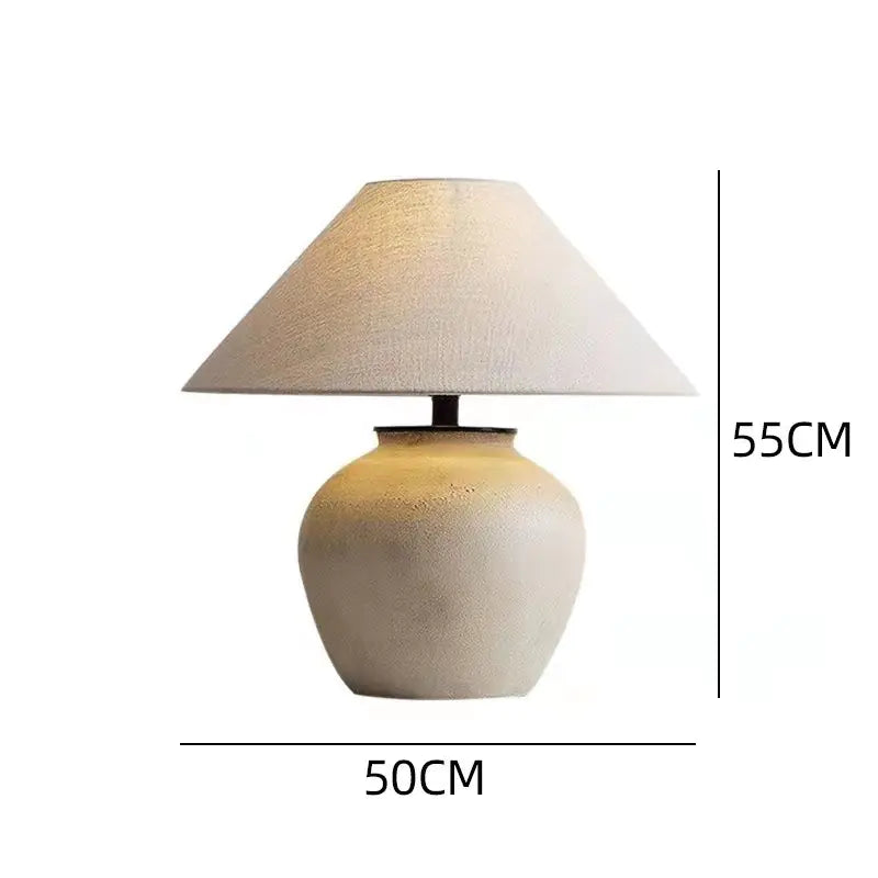 Zhongshan Ceramic Table Lamp - Vintage Japanese Style Kia Day Design
