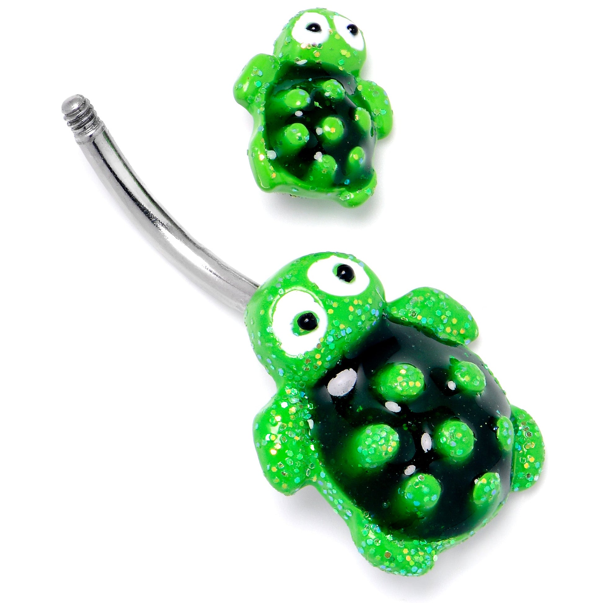 Texture Turtles Double Mount Belly Ring - - BELLY RING Double Mount