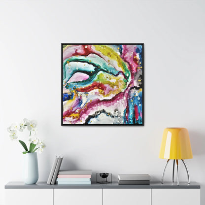 Cosmic Face Gallery Canvas Wraps, Square Frame