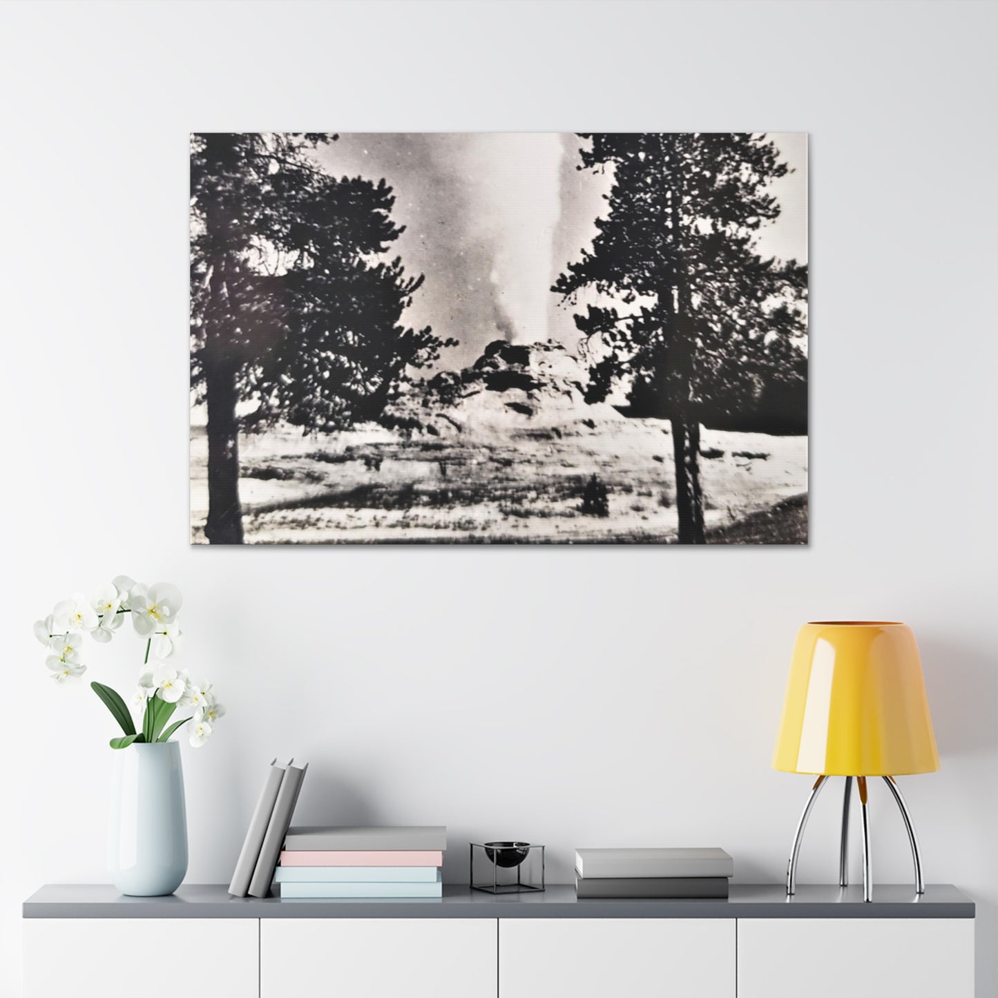 Castle Geyser Yellowstone Canvas Gallery Wraps