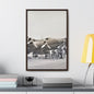 Boeing B-17 Bomber Gallery Canvas Wraps Vertical Frame 16″ x 24″ 1.25" Walnut