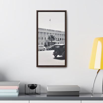 Sunset Bowling Center Largest in U.S 1939 Gallery Canvas Wraps Vertical Frame 10″ x 20″ Premium Gallery Wraps (1.25″) Walnut