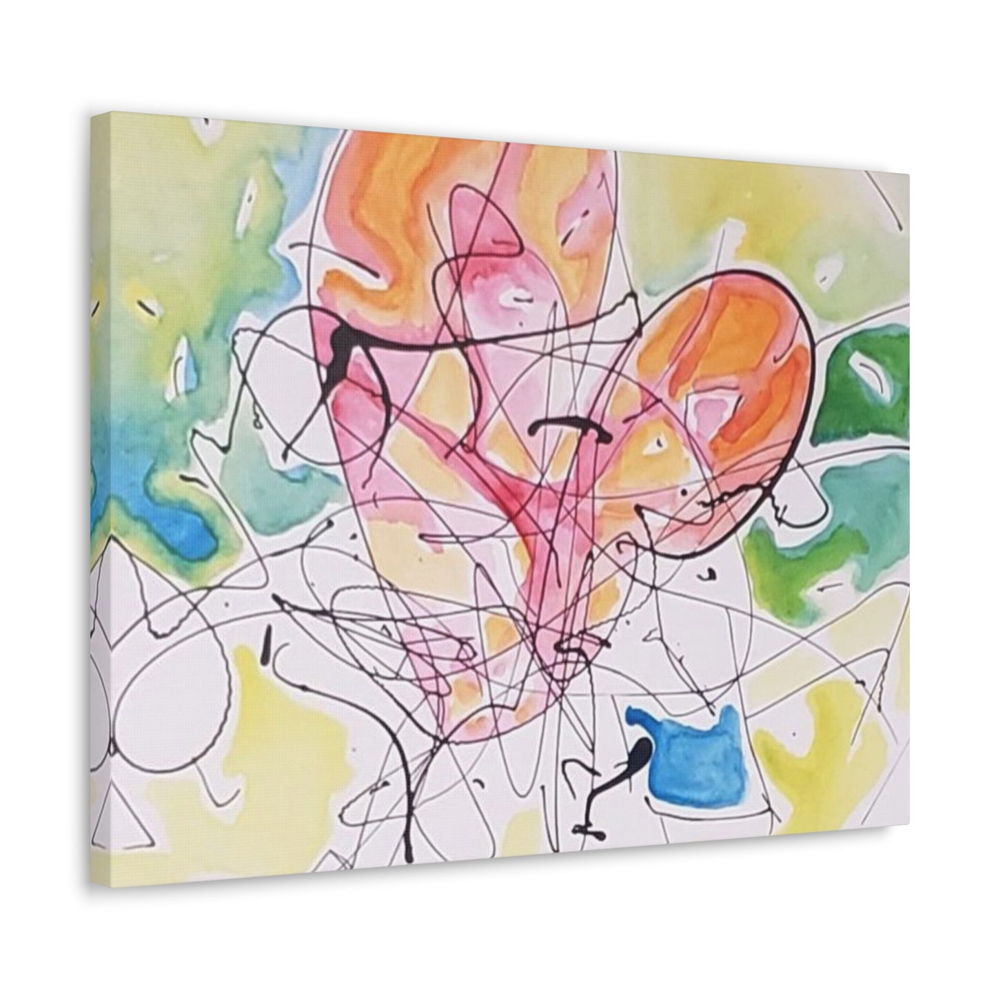 Paper Heart Canvas Gallery Wraps Printify