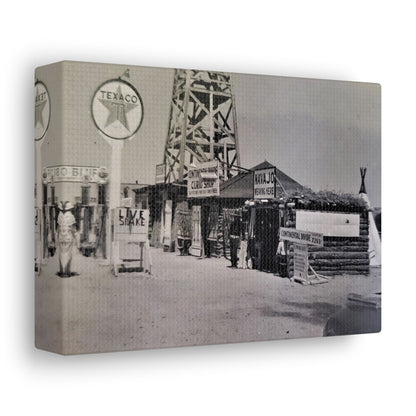 Texaco Station Continental Divide Canvas Gallery Wraps