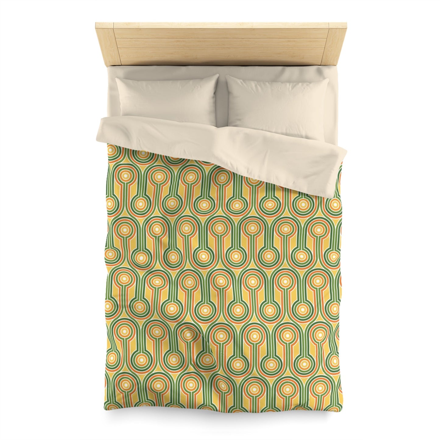 Retro Pattern Microfiber Duvet Cover - Kia Day Design