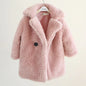 Kids Autumn And Winter Coat Pink 120cm