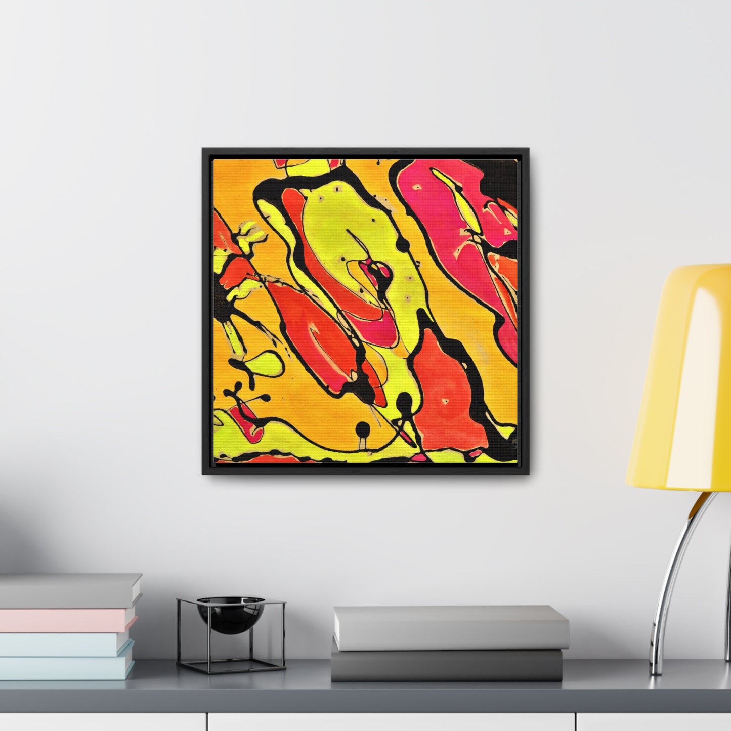 80's Rapture Gallery Canvas Wraps, Square Frame