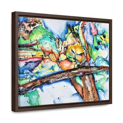 Owl In Flight Gallery Canvas Wraps, Horizontal Frame