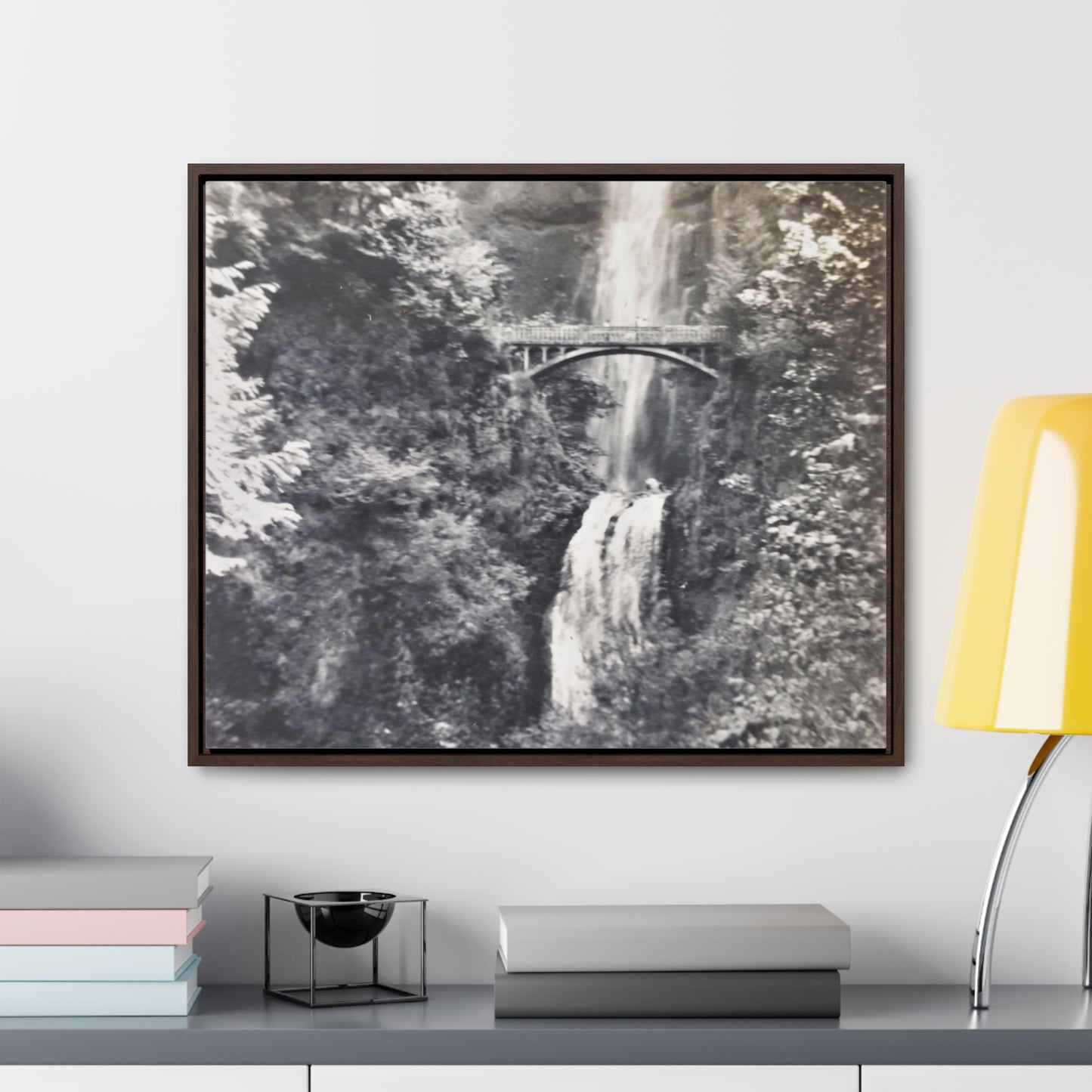 Multnomah Falls Oregon Gallery Canvas Wraps, Horizontal Frame