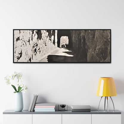 Tunnel at The Needles Gallery Canvas Wraps Horizontal Frame 60″ x 20″ Black Premium Gallery Wraps (1.25″)