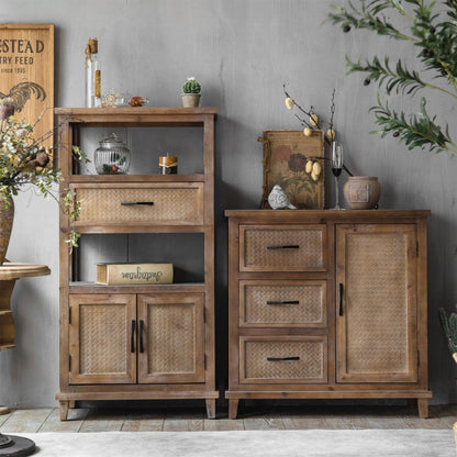 Antique Living Room Cabinets Wood Multifunctional Cabinet Chest of Drawers