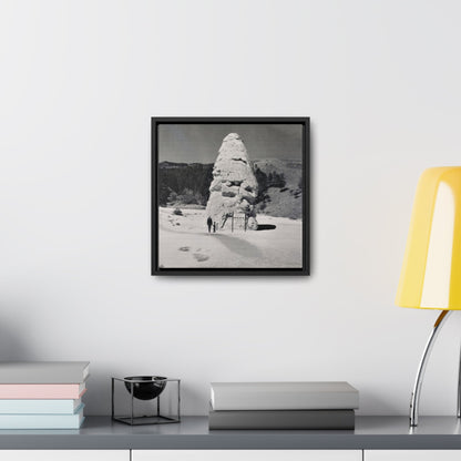 Liberty Cap Yellowstone Gallery Canvas Wraps Square Frame 12″ x 12″ 1.25" Black