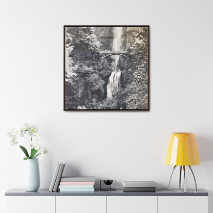 Multnomah Falls Oregon Gallery Canvas Wraps Square Frame