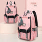 Large School Bags USB Port Canvas Backpack