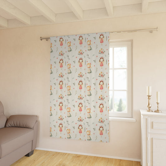 Kids Floral Window Curtains - Kia Day Design