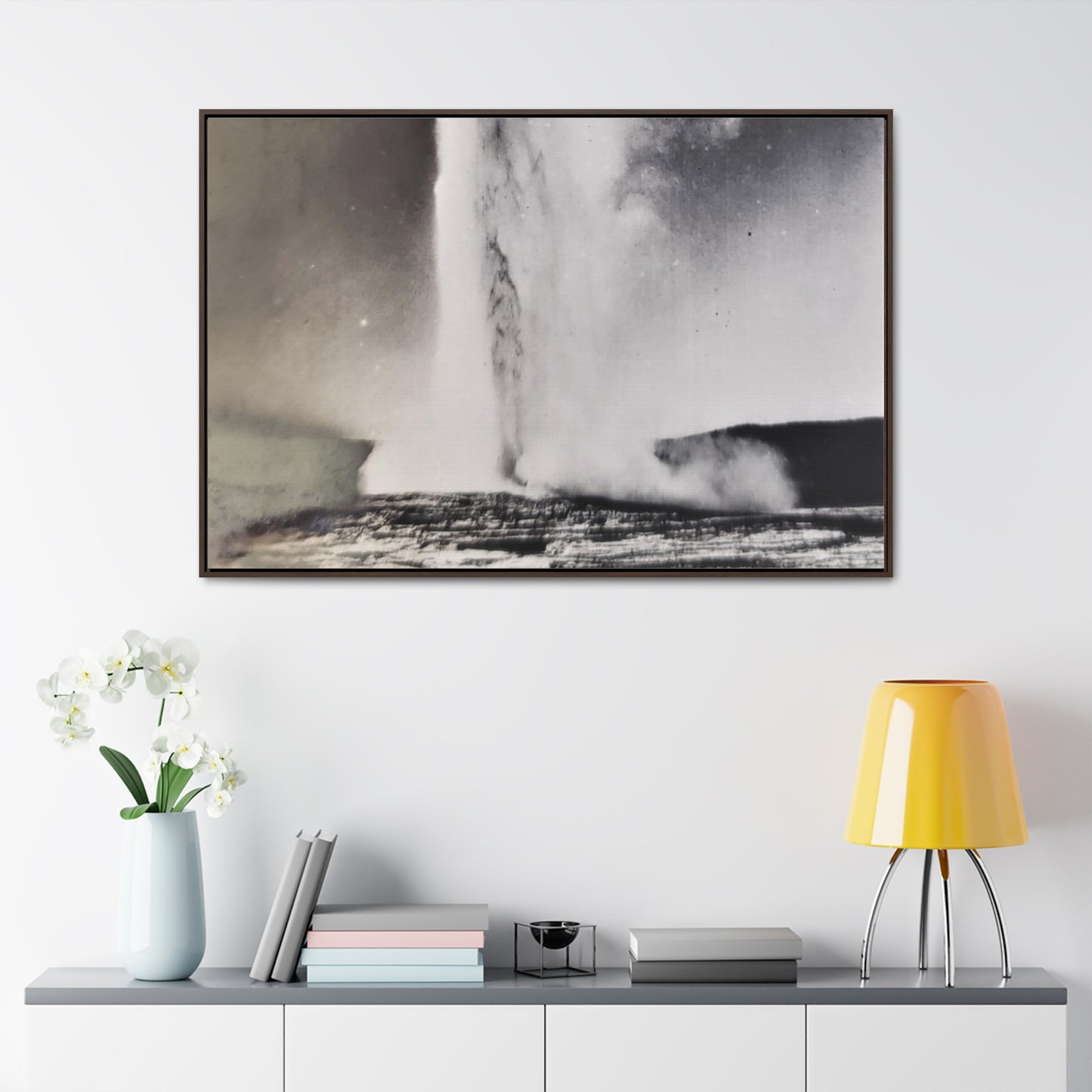 Old Faithful Geyser Yellowstone Gallery Canvas Wraps, Horizontal Frame