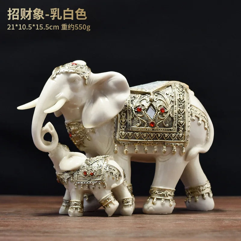 Home Decor Design Elephant Ceramic Animal Figure Statue