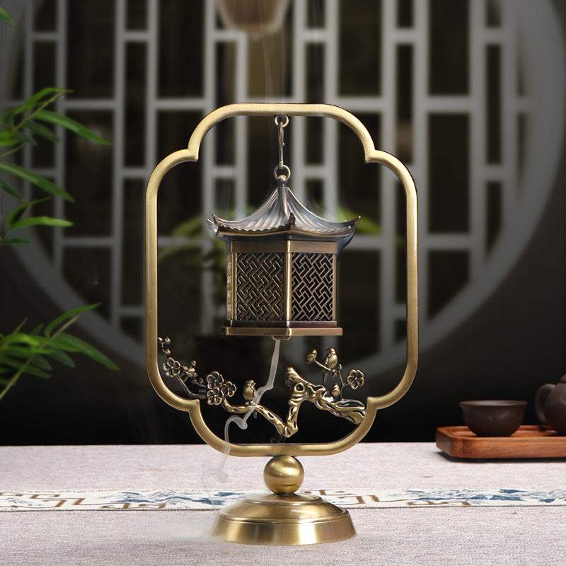 Decorative Metal Incense Burner - - Incense