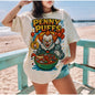 Spooky Horror Cereal Tee - Funny Halloween Killer Breakfast Shirt, Creepy Cereal Box Graphic - PENNY PUFFS - T-Shirt