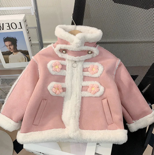 Girls Pink Winter Coat