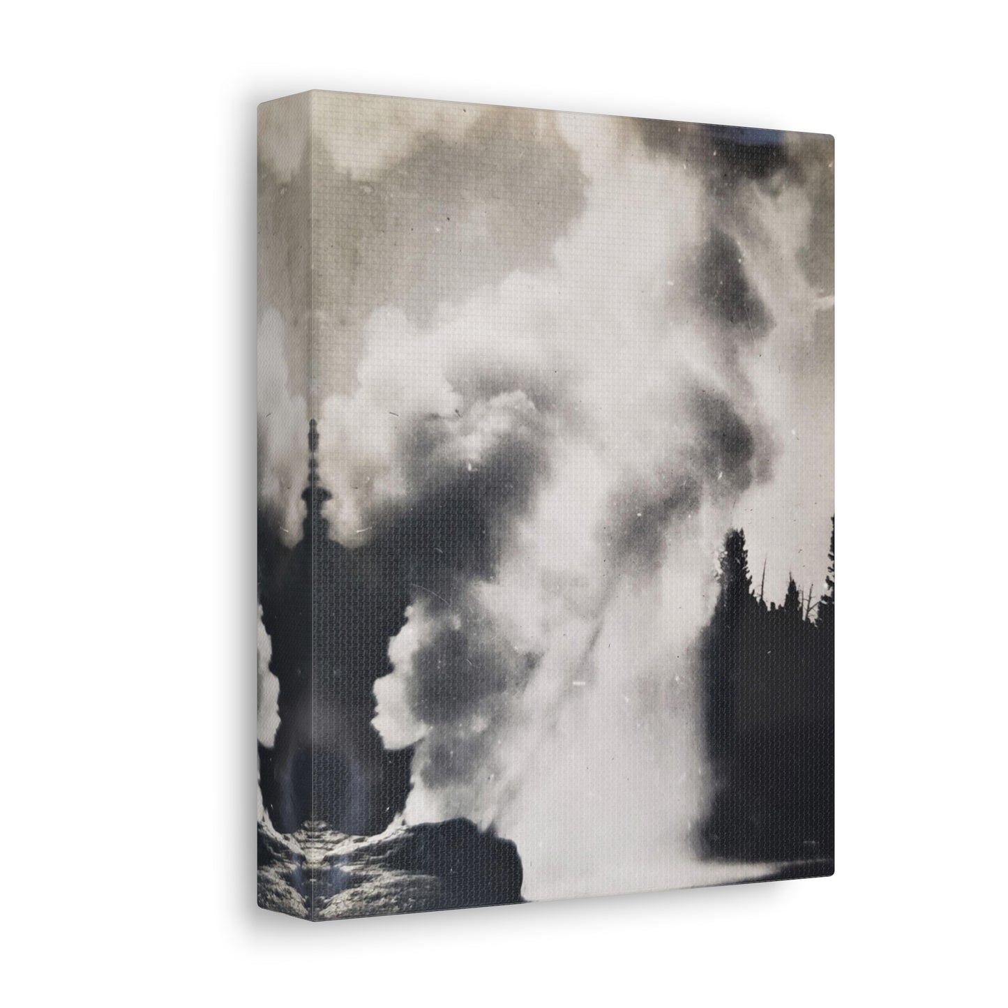 Riverside Geyser Yellowstone Stretched Canvas