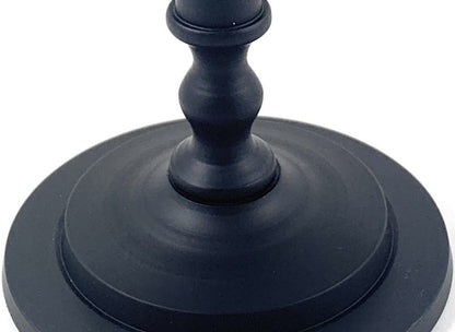 Vibhsa Pillar Candle Holder - Matte Black (7"H) - - Candle Holder