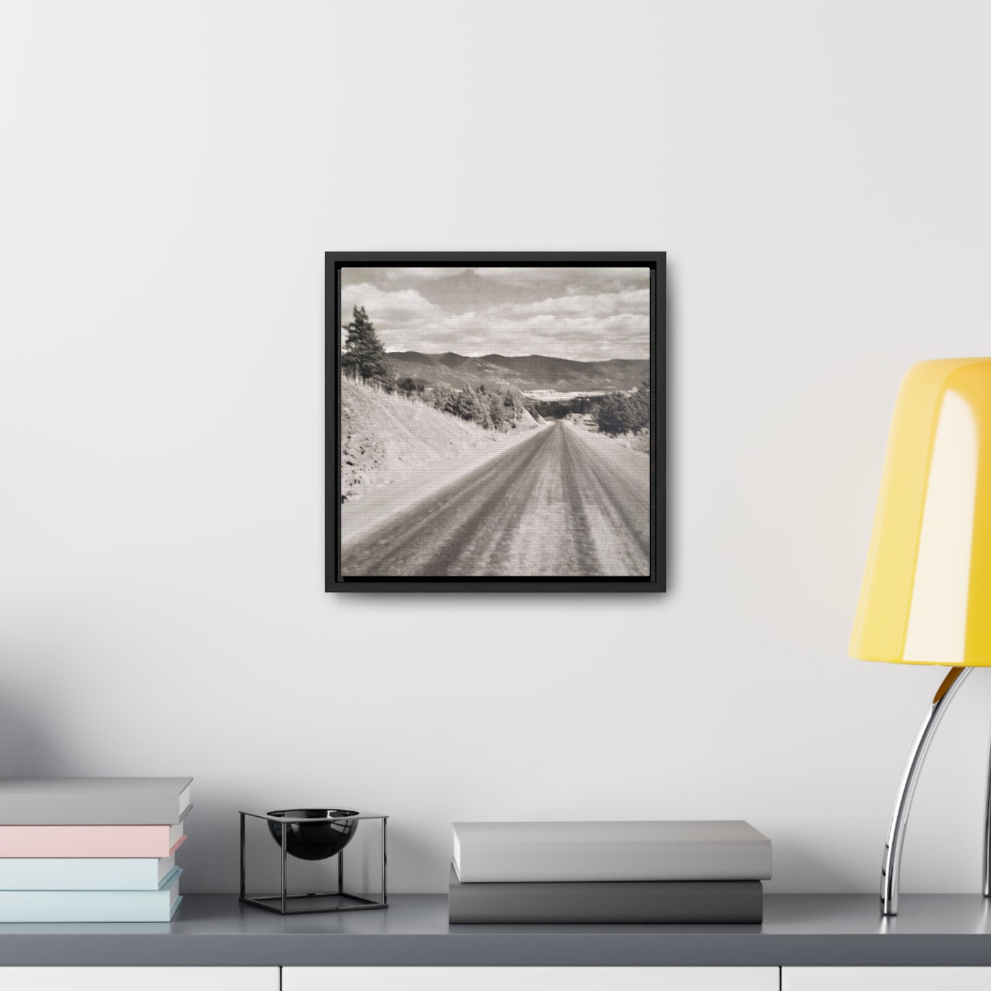 Western Road Gallery Canvas Wraps, Square Frame