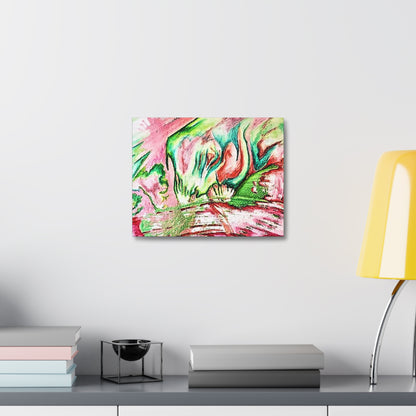 Pink Forest Stretched Canvas