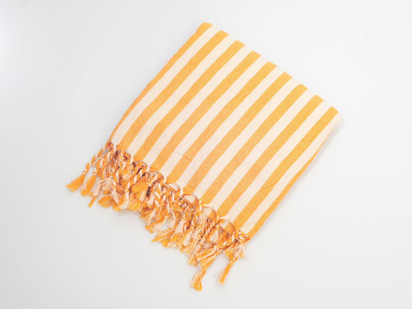 Girit Yellow Cotton Linen Towel - - Towels