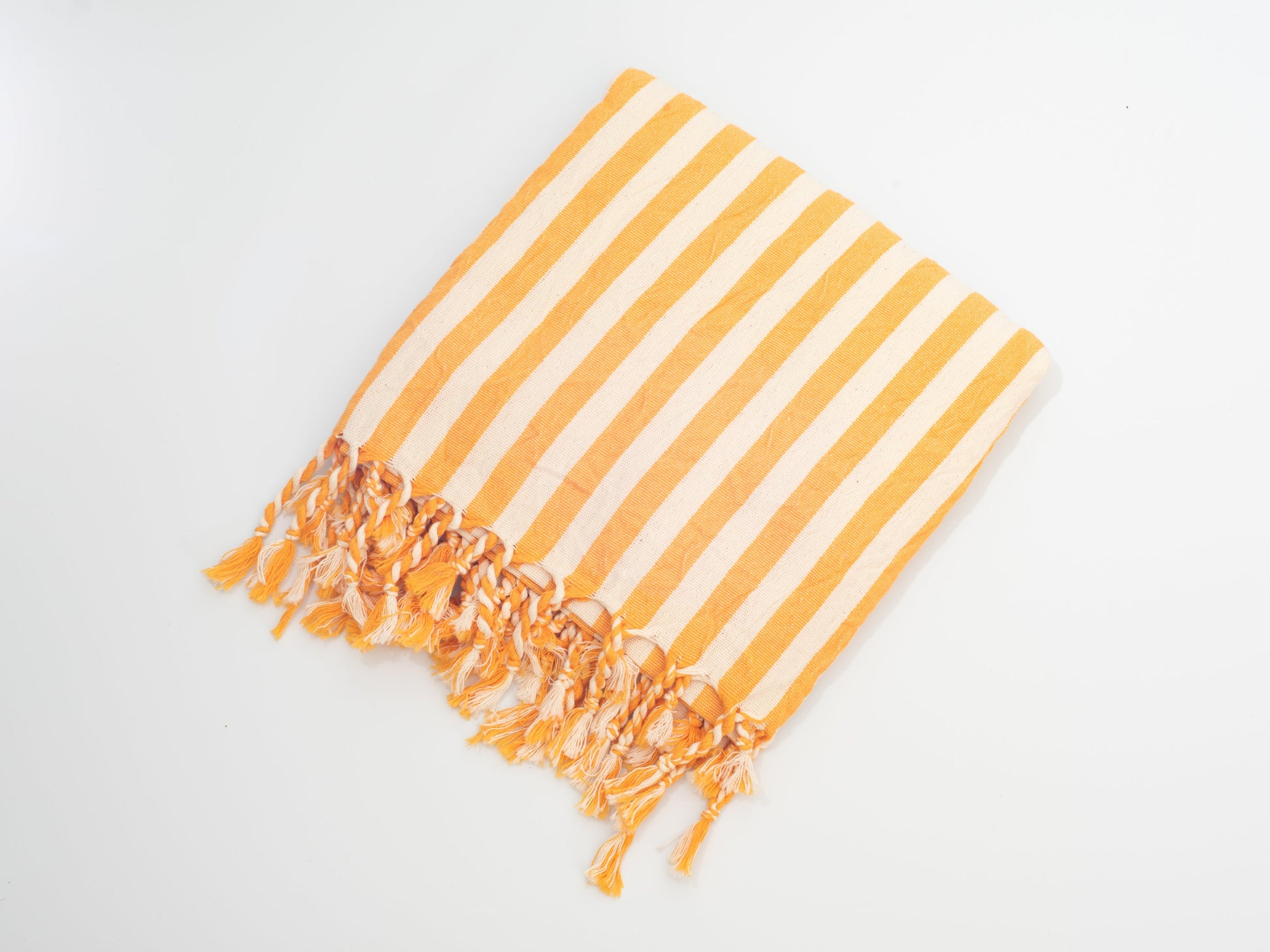 Girit Yellow Cotton Linen Towel - - Towels