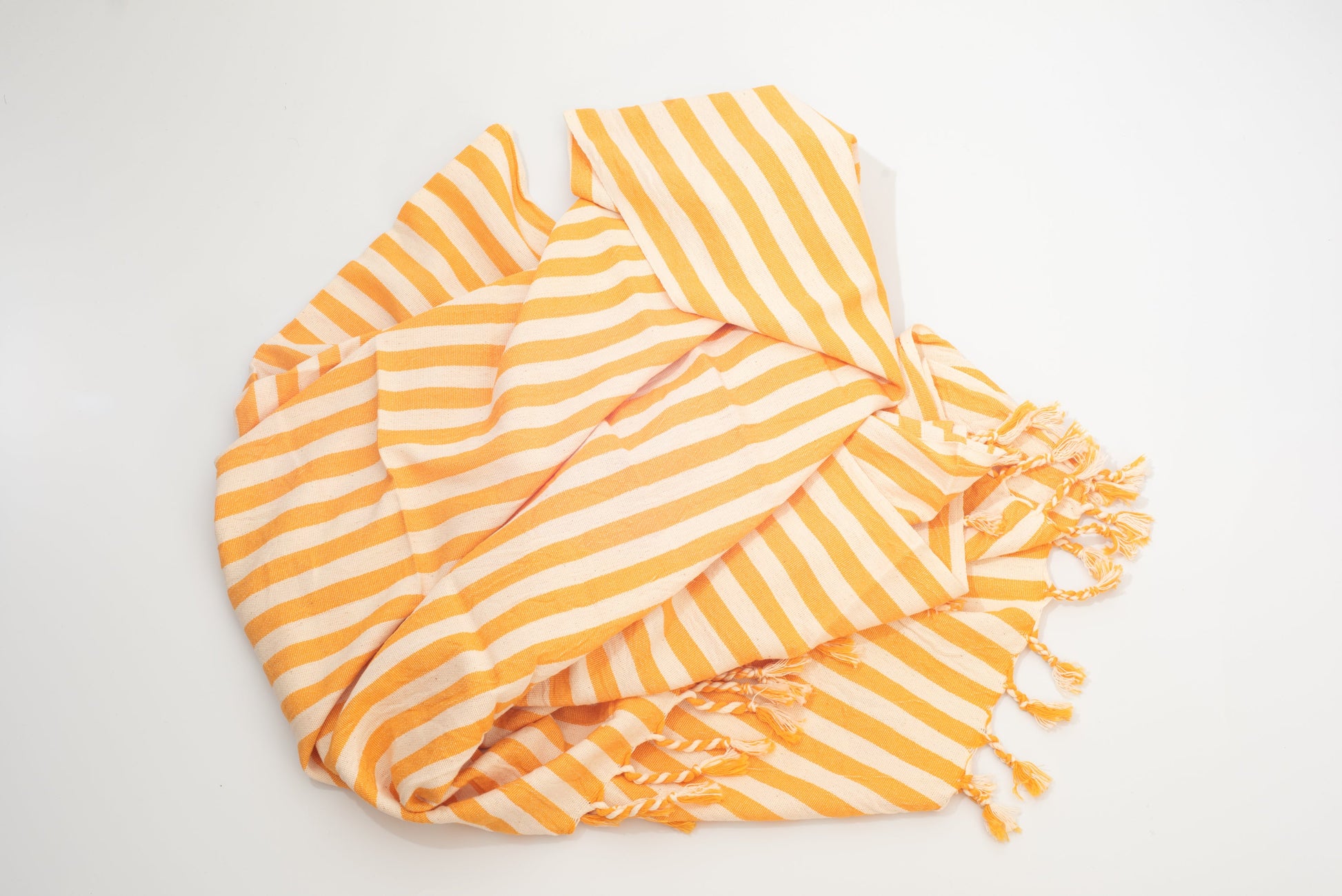Girit Yellow Cotton Linen Towel - - Towels