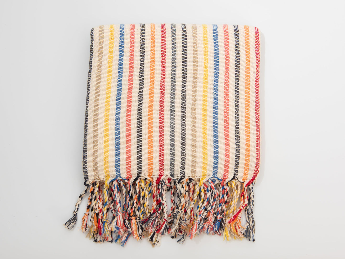 New Rainbow Cotton Linen Towel - - Towels
