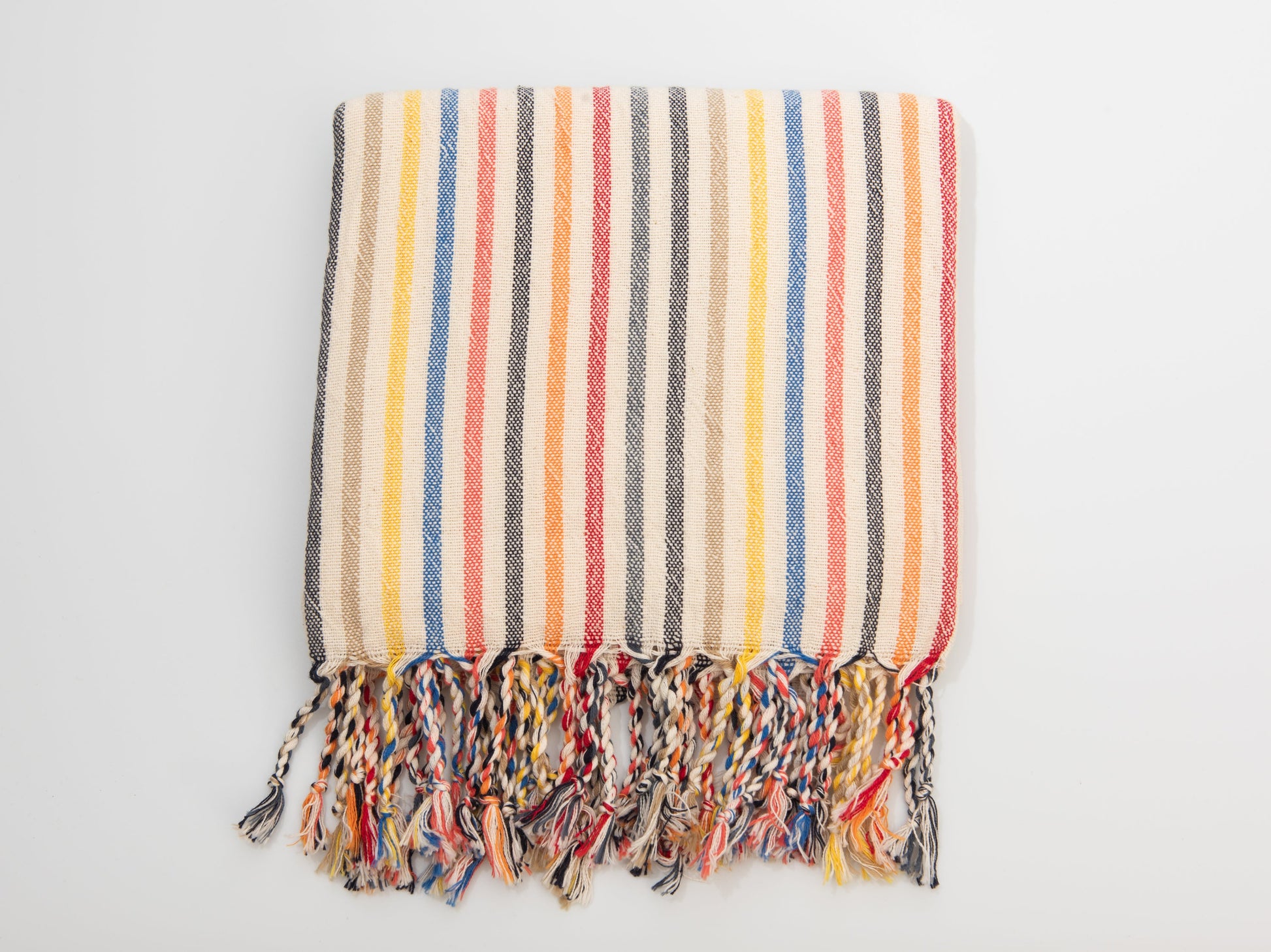 New Rainbow Cotton Linen Towel - - Towels